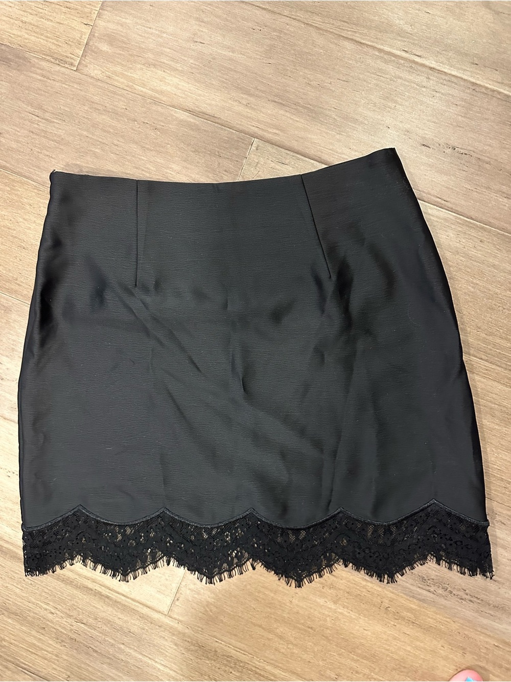 Wayf Black High-Rise Skirt